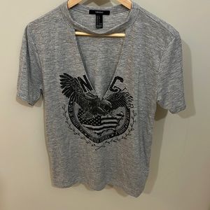Cut out tshirt with eagle logo